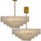 Ballroom Chandeliers with 130 Blown Glass Tubes, Set of 2 11