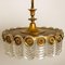 Brass & Glass Light Fixture from Kaiser Leuchten, 1960s, Image 13