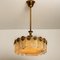 Brass & Glass Light Fixture from Kaiser Leuchten, 1960s 5