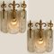 Glass and Brass Wall Lights from Kaiser, 1970s, Germany, Set of 2, Image 2