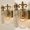 Glass and Brass Wall Lights from Kaiser, 1970s, Germany, Set of 2, Image 7