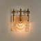 Glass and Brass Wall Lights from Kaiser, 1970s, Germany, Set of 2 5