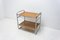 Bauhaus Chromed Side Table in Oak, 1930s, Imagen 4