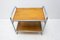 Bauhaus Chromed Side Table in Oak, 1930s, Imagen 8