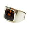Swedish Silver Bracelet with Glass Stone by H.J. Weissenberg, 1963, Immagine 1