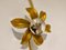 Brass Regency Flower Wall or Ceiling Light in the Style of Willy Daro, 1970s, Image 6