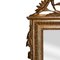 Regency Style Gold Foil Hand Carved Wooden Rectangular Mirror, 1970s 5