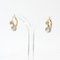 19th Century French Diamond 18 Karat Yellow Gold Platinum Dangle Earrings, Set of 2, Image 5