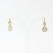 19th Century French Diamond 18 Karat Yellow Gold Platinum Dangle Earrings, Set of 2 8