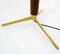 Mid-Century Modern Blue Floor Lamp in Wood and Brass, Italy, 1950s, Image 3