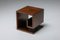 Italian Stained Oak Cubic Side Tables 1970s, Set of 2, Image 5