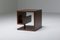 Italian Stained Oak Cubic Side Tables 1970s, Set of 2, Image 4