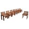 Italian Dining Chair in Walnut with Cane Seating 1