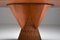 Italian Design Oval Mid-Century Modern Dining Table on a Rattan Base, Image 9