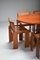 Italian Design Oval Mid-Century Modern Dining Table on a Rattan Base 11