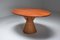 Italian Design Oval Mid-Century Modern Dining Table on a Rattan Base, Image 3