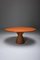 Italian Design Oval Mid-Century Modern Dining Table on a Rattan Base, Image 10