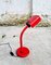 Red Gooseneck Desk Lamp from Targetti Sankey, Italy, 1970s, Immagine 6