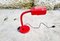 Red Gooseneck Desk Lamp from Targetti Sankey, Italy, 1970s, Immagine 1
