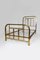 French Art Deco Brass Bed, 1920s 1