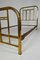 French Art Deco Brass Bed, 1920s 7