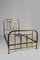 French Art Deco Brass Bed, 1920s 2