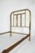 French Art Deco Brass Bed, 1920s 4