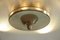 Italian Disc Ceiling Lamp Attributed to Pietro Chiesa, 1950s, Imagen 16