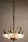 Italian Disc Ceiling Lamp Attributed to Pietro Chiesa, 1950s, Imagen 12