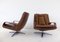 Brown Leather Chairs from Carl Straub, 1960s, Set of 2 11
