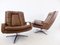 Brown Leather Chairs from Carl Straub, 1960s, Set of 2 3