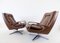 Brown Leather Chairs from Carl Straub, 1960s, Set of 2 4