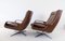 Brown Leather Chairs from Carl Straub, 1960s, Set of 2 14
