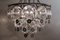 Italian Chrome Chandelier Attributed to Oscar Torlasco, 1970s, Immagine 6