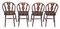 Elm and Beech Kitchen Dining Chairs, 1900s, Set of 4 4