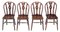 Elm and Beech Kitchen Dining Chairs, 1900s, Set of 4 1