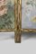 Belle Epoque Folding Screen in Gilded Carved Wood with Naturalist Paintings, 1880s 13