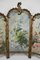 Belle Epoque Folding Screen in Gilded Carved Wood with Naturalist Paintings, 1880s 4