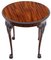 Carved Mahogany Circular Side or Center Table, 1910s, Imagen 6