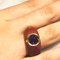 Natural Amethyst, Red Oxidized Brass & 18K Gold Ring from Berca, Image 11