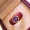 Natural Amethyst, Red Oxidized Brass & 18K Gold Ring from Berca, Image 3