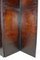 Antique 4 Panels Folding Screen in Patinated Leather, 1900s, Image 11
