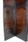 Antique 4 Panels Folding Screen in Patinated Leather, 1900s, Image 10
