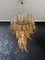 Vintage Italian Amber Murano Glass Chandelier, 1980s 4