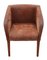 Vintage Brown Suede Leather Armchairs, Set of 4, Image 5