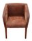 Vintage Brown Suede Leather Armchairs, Set of 4, Immagine 5