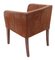 Vintage Brown Suede Leather Armchairs, Set of 4 6