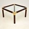 Vintage Wood & Brass Coffee Table, 1970s, Immagine 2