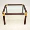 Vintage Wood & Brass Coffee Table, 1970s, Immagine 3