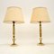 Antique French Onyx Table Lamps, Set of 2 1